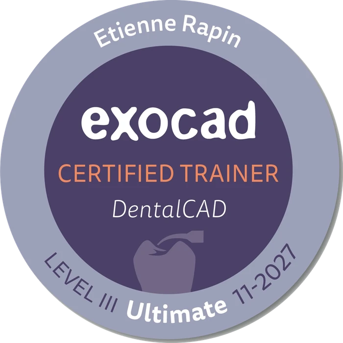 Certification DentalCAD Exocad niveau III Ultimate